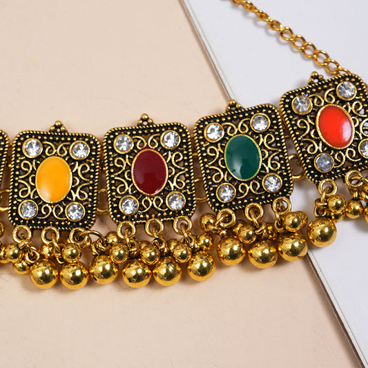 Wedding Traditional Bell Beaded Necklace Women's Fashion